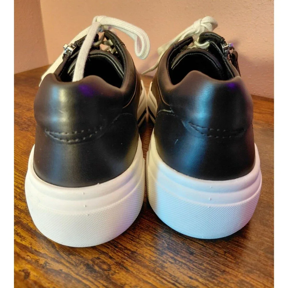 Clarks Artisan Women's 8.5M Hollyhock Zip Black Active Sneakers Shoes